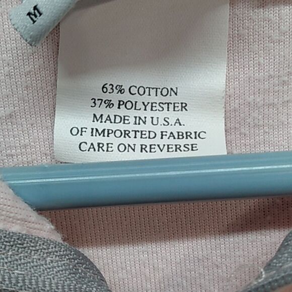 Hot Cotton By Marc-Ware Pink and Gray Fleece Jacket W/ Hood - Picture 7 of 15